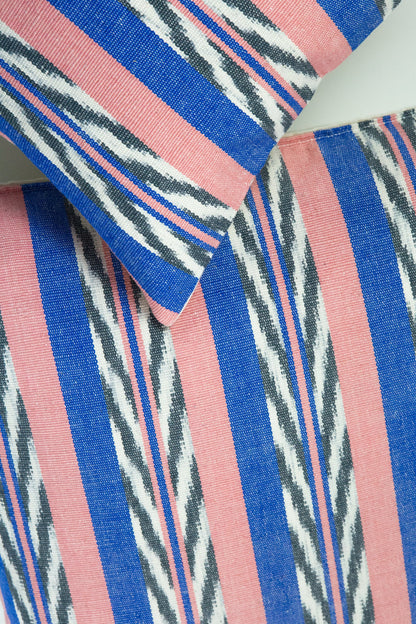 Maya Jaspe Blue & Coral Pillow