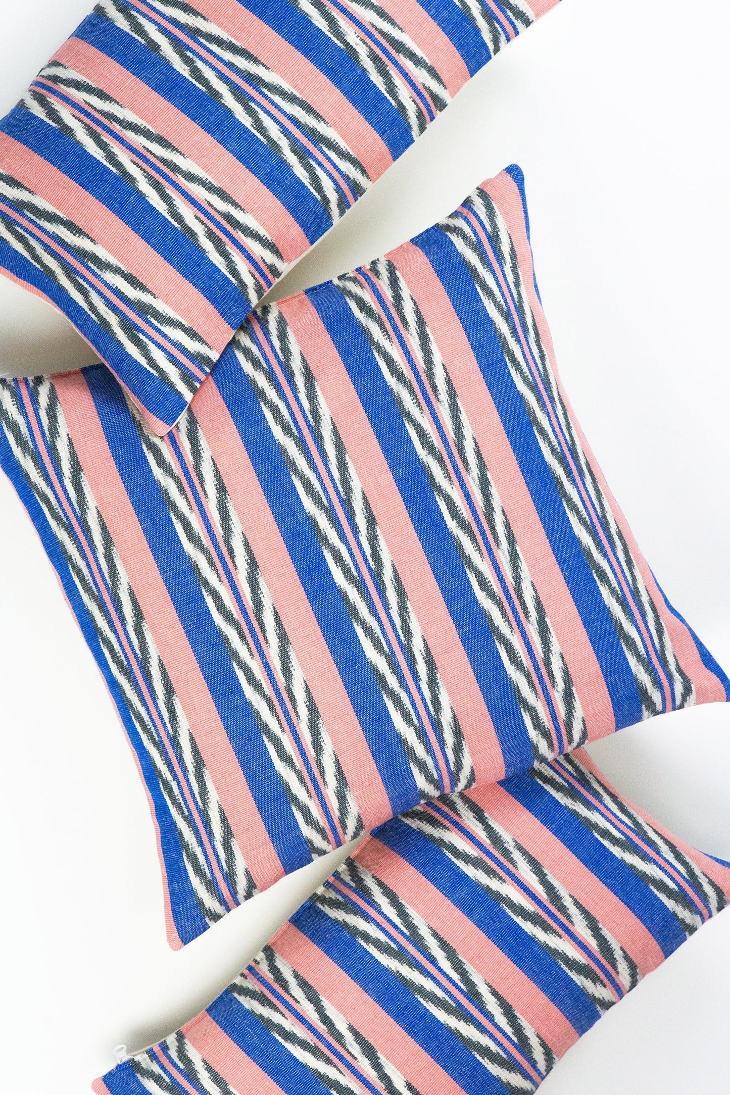 Maya Jaspe Blue & Coral Pillow