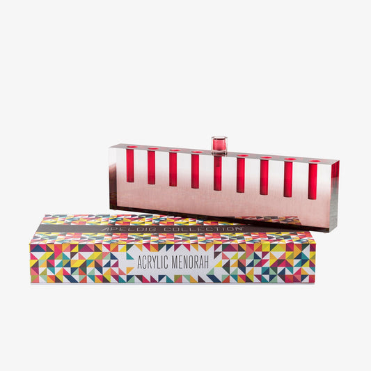 Oil Menorah Burgundy