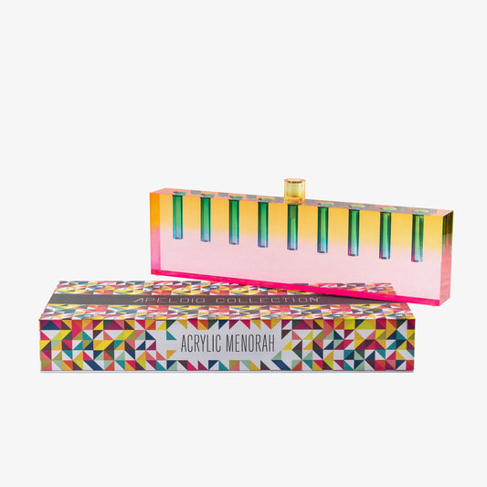 Oil Menorah Multicolor