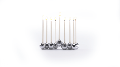 Bubble Menorah (Aluminum) - Shop Tchotchke