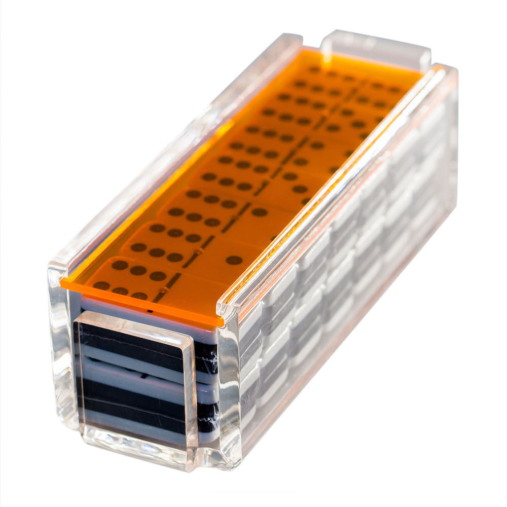 "El Tigre" Domino Set -Neon Orange