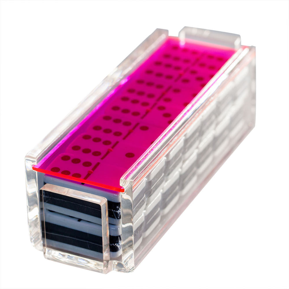 "El Tigre" Domino Set -Neon Pink