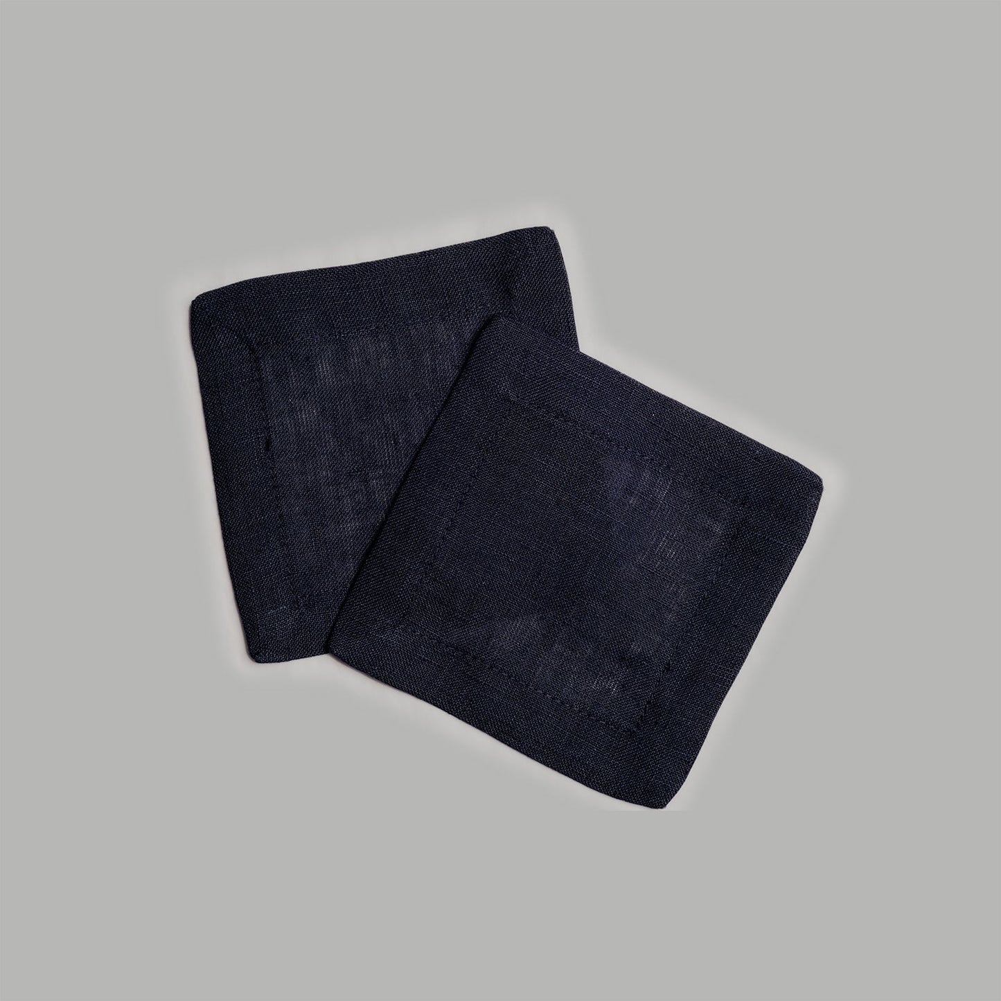 Organic Linen Cocktail Napkin Set of 2