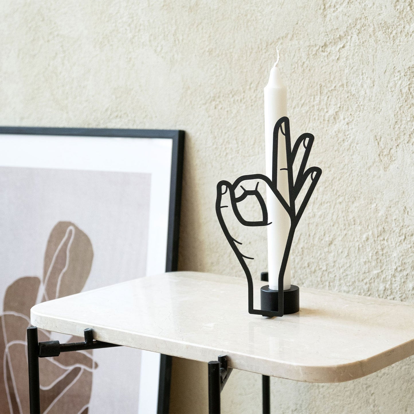 CandleHand Taper Candle Holder - OK