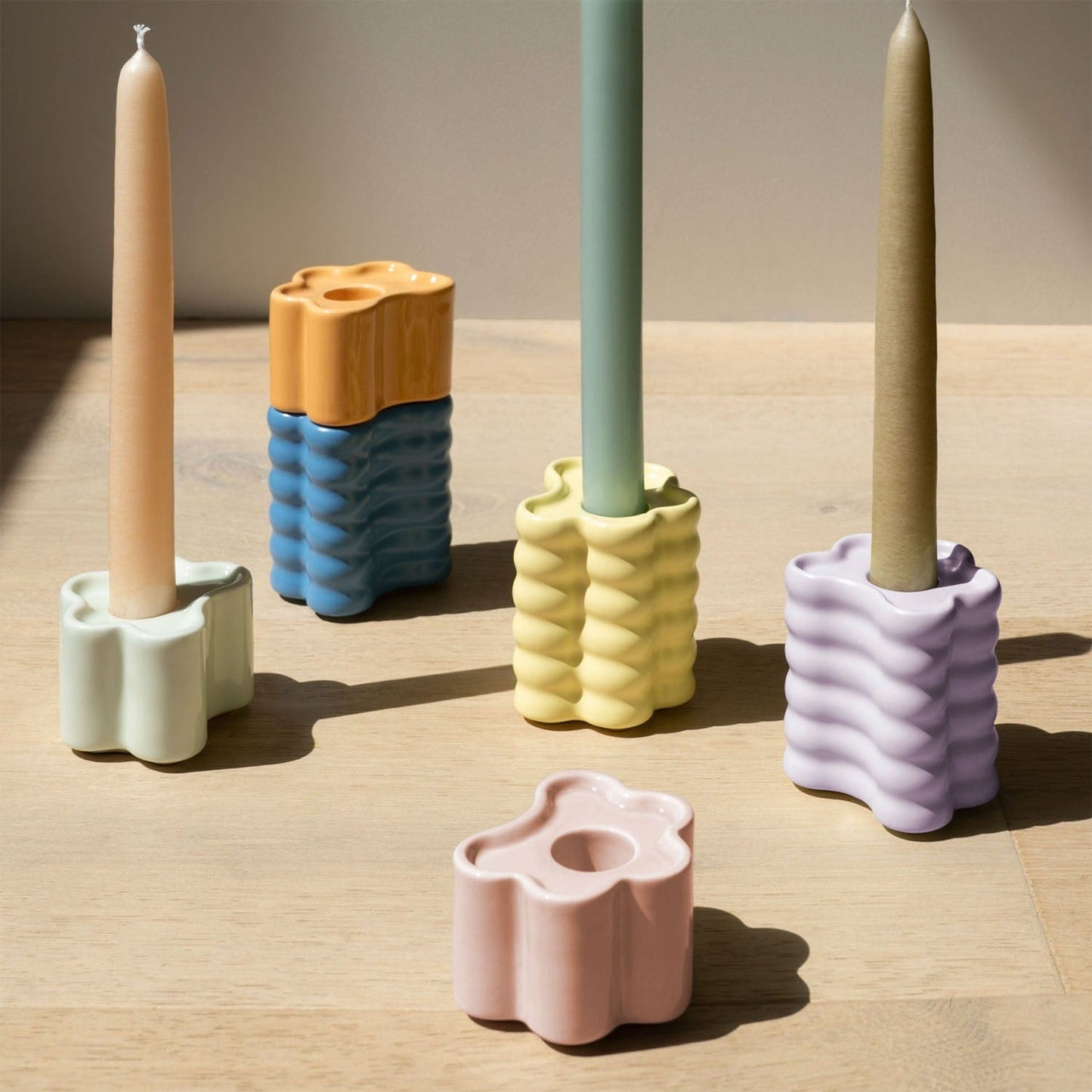 OCTAEVO Flora Candle Holder Small - Mint