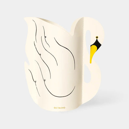 Octaevo Mini Paper Vase Swan
