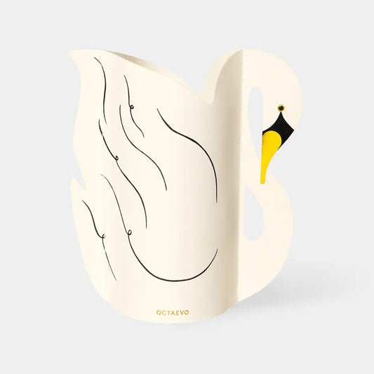 Octaevo Mini Paper Vase Swan