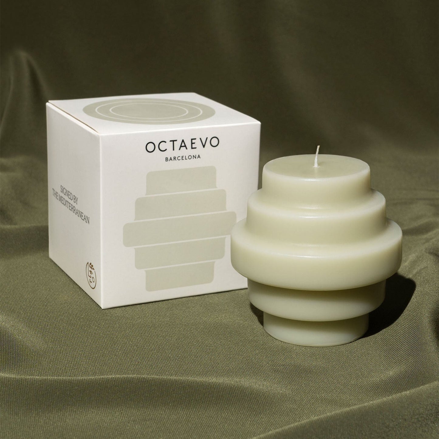 OCTAEVO Templo Candle - Ash Green