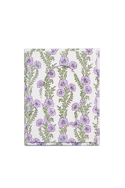 Purple Forget-Me-Not Picture Frame with Oval Opening, 4x6