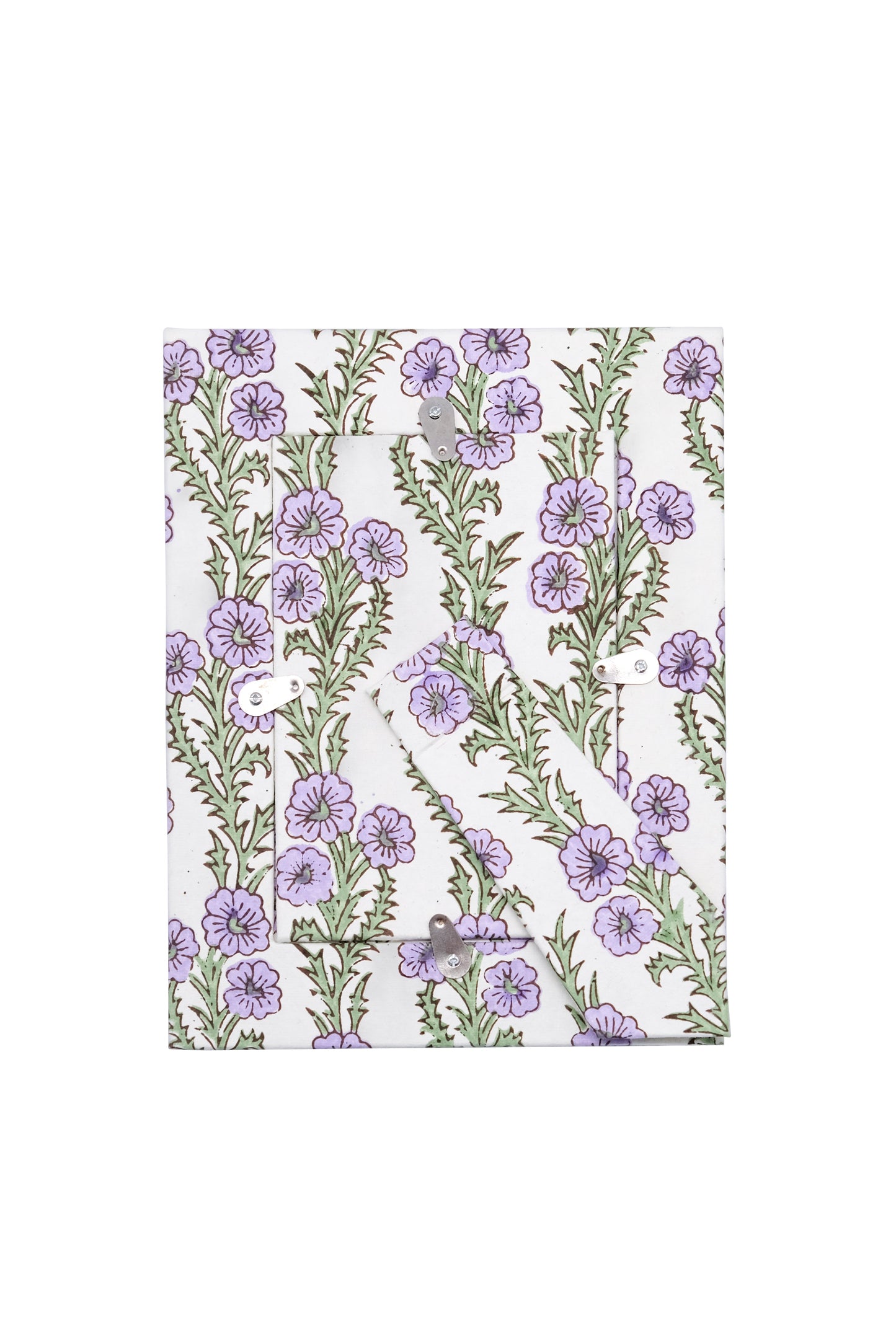 Purple Forget-Me-Not Picture Frame with Oval Opening, 4x6