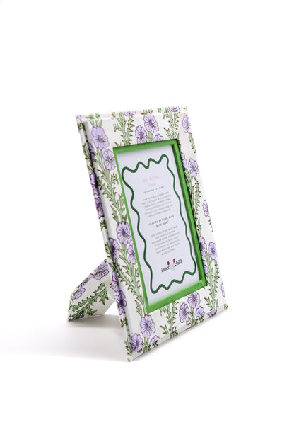 Purple Forget-Me-Not Picture Frame, 4x6