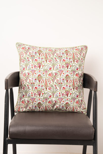 Pink Arch Blockprint Pillow