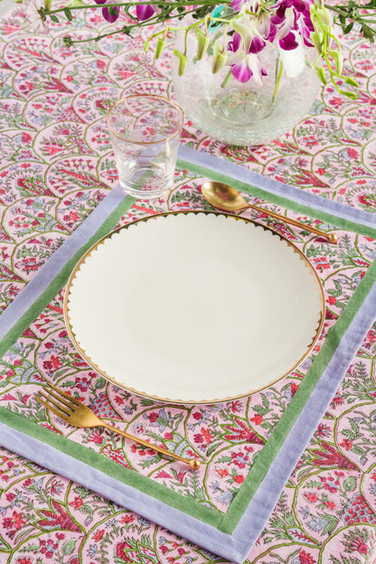 Pink Arch Blockprint Placemat