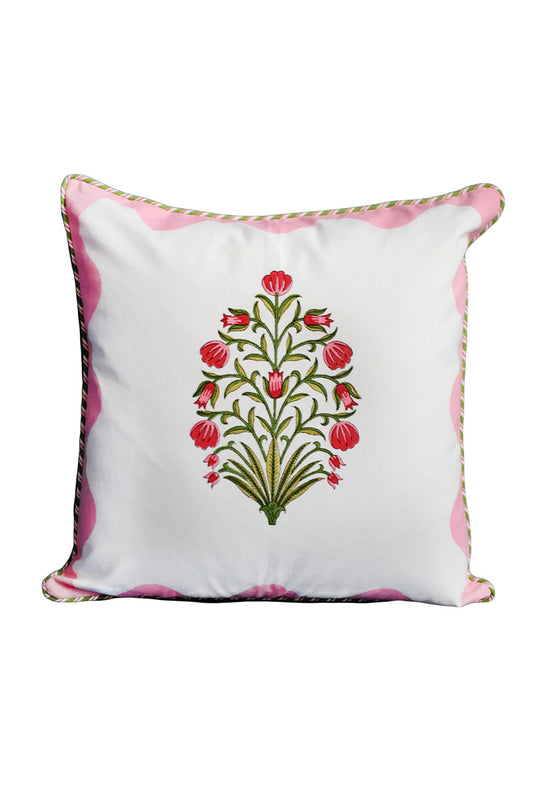 Pink Scallop Flora Pillow