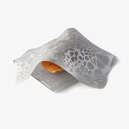 Challah Cover Pebbles Silver