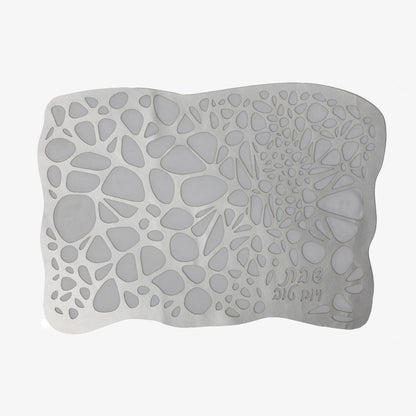 Challah Cover Pebbles Silver