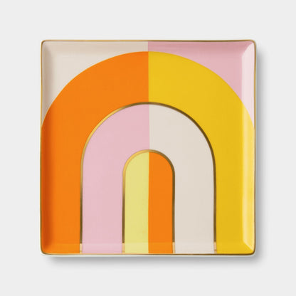 OCTAEVO Riviera Arch Ceramic Tray - Orange