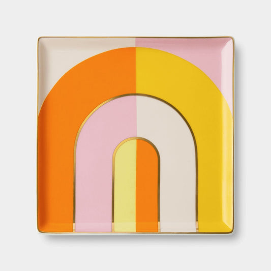 OCTAEVO Riviera Arch Ceramic Tray - Orange