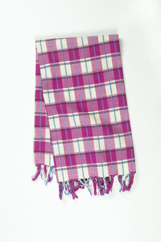 San Andres Gingham Pink & White Kitchen Towel