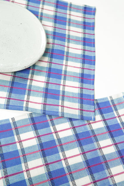 San Andres Gingham Blue & White Placemat