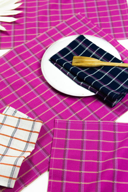 San Lucas Plaid Pink Placemat