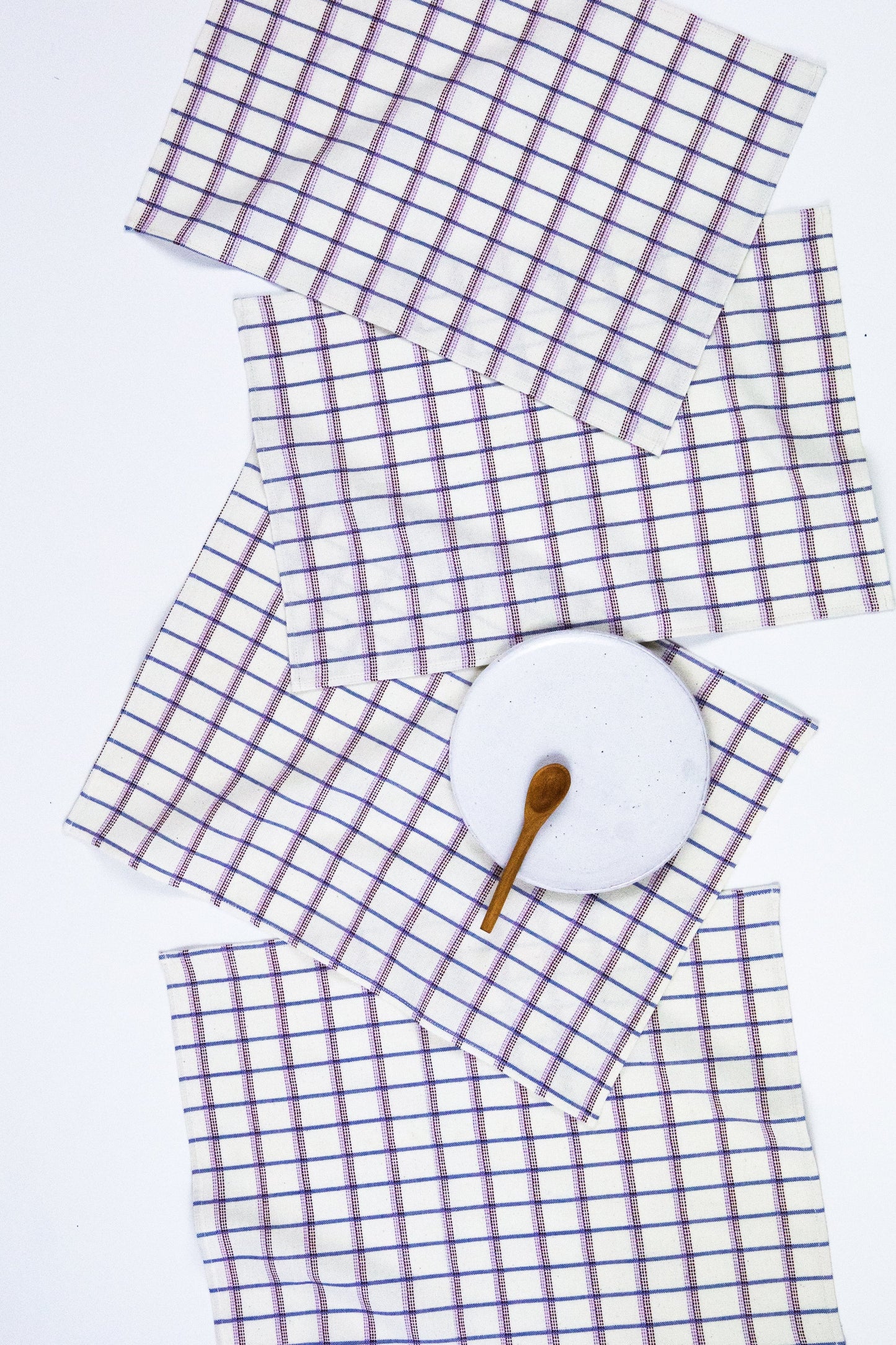 San Lucas Plaid White & Lilac Placemat