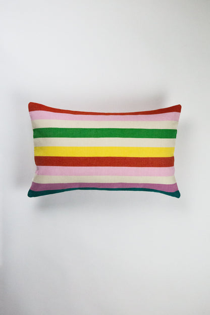 Santiago Rainbow Grid Pillow