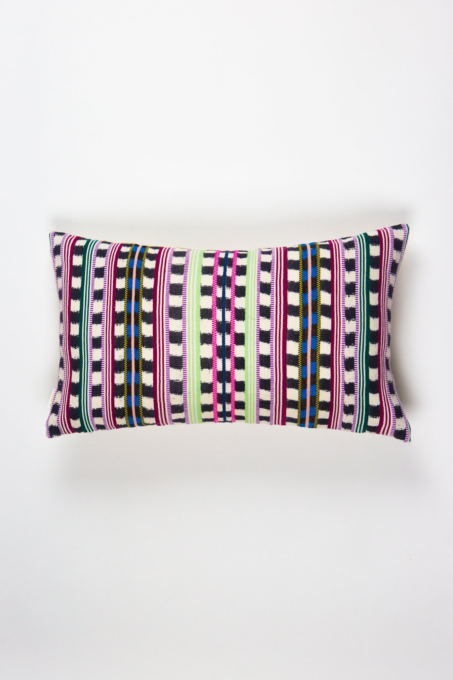 Santiago Atitlan Pink and Lime Pillow