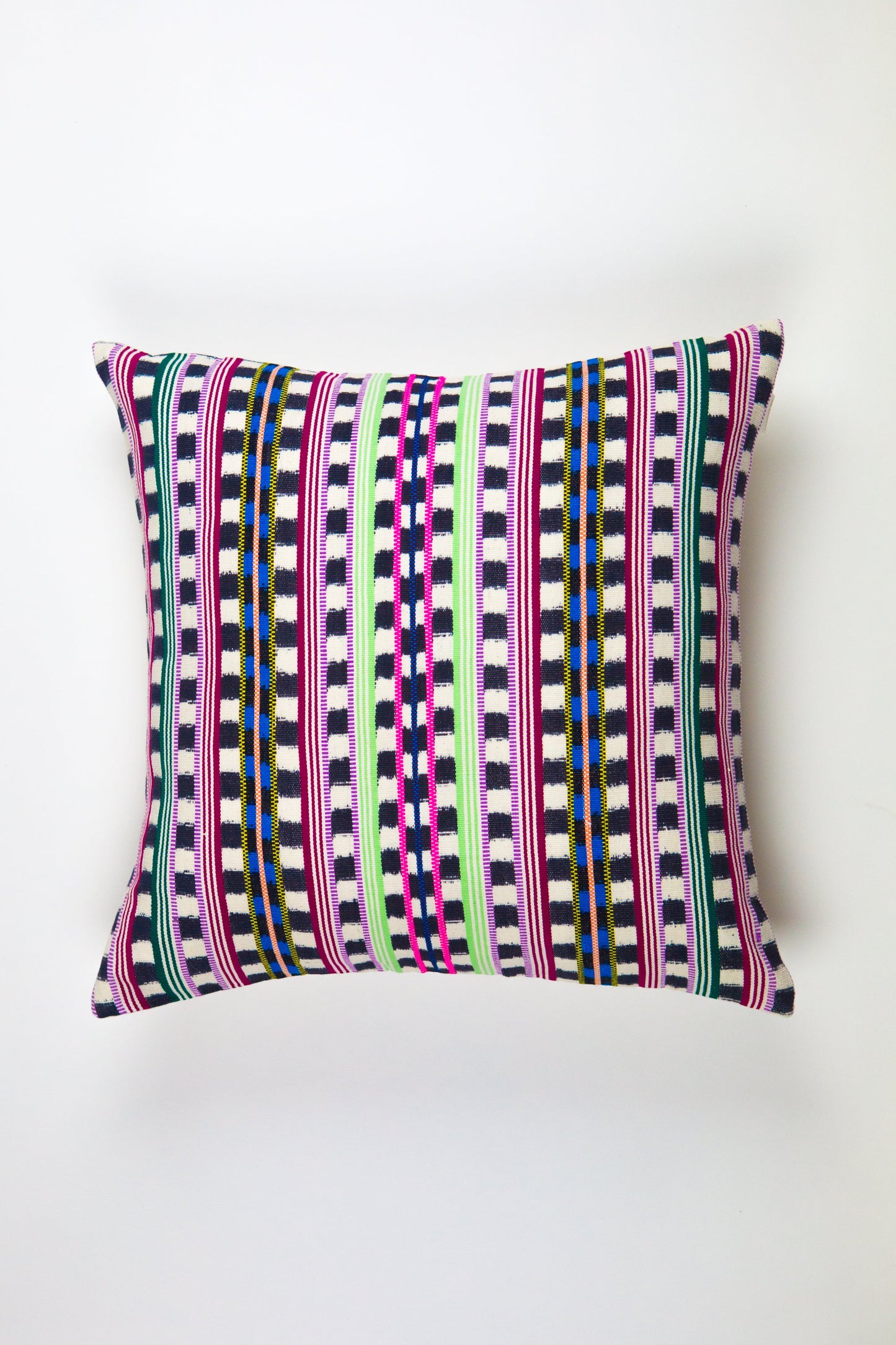 Santiago Atitlan Pink and Lime Pillow