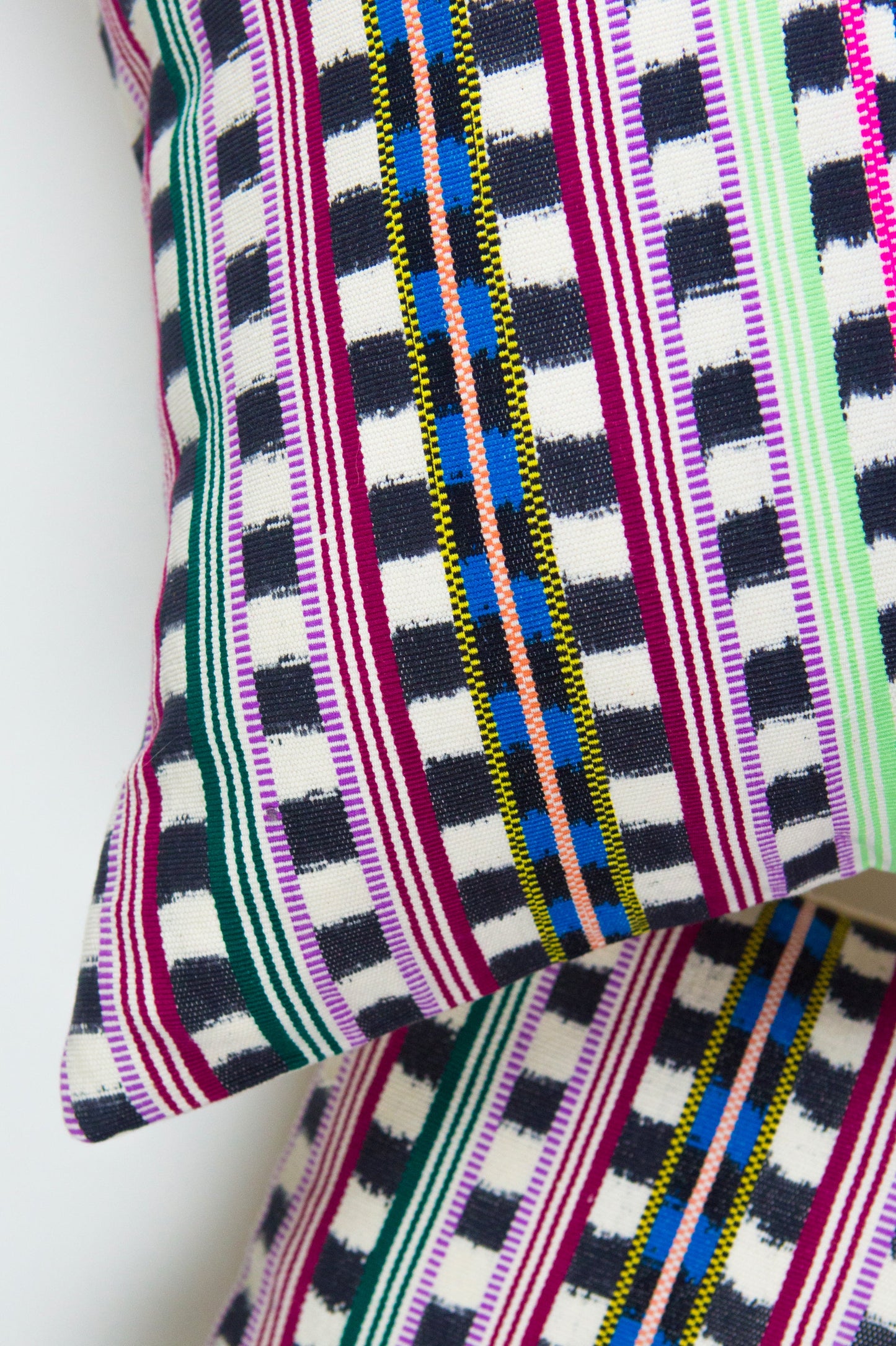 Santiago Atitlan Pink and Lime Pillow