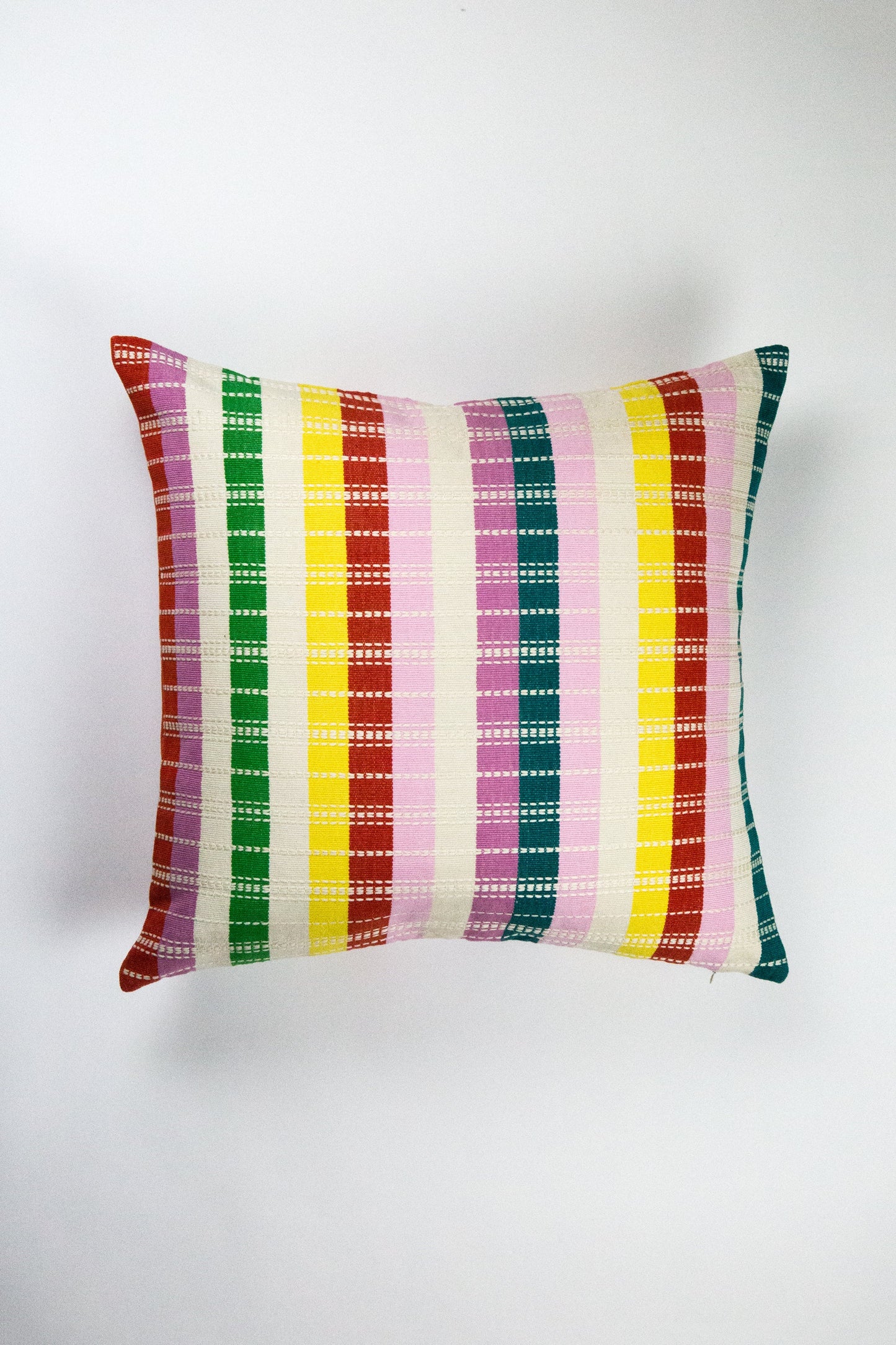 Santiago Rainbow Grid Pillow