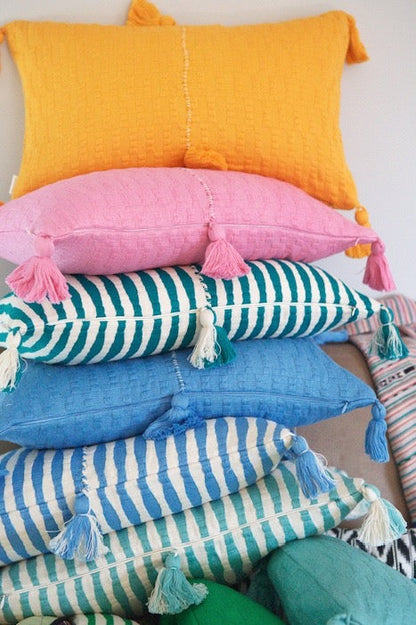 Antigua Pillow - Faded Aqua