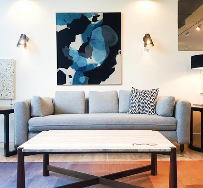 Toto Black + White Ikat Pillow