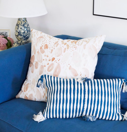 Antigua Pillow - Dark Teal Blue