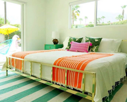 Antigua Pillow - Neon Pink and Yellow