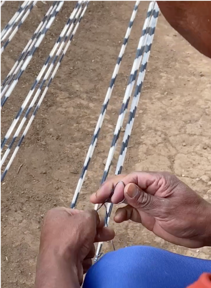 Maya Jaspe Blue & Coral Pillow