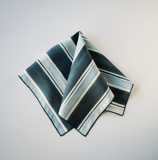 Blue/Grey Stripe Napkins