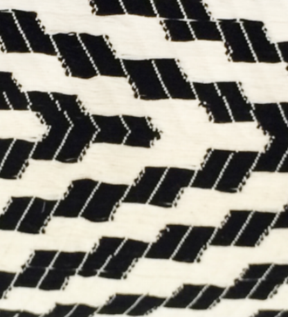 Backordered: Almolonga Zig Zag Pillow - Black and White