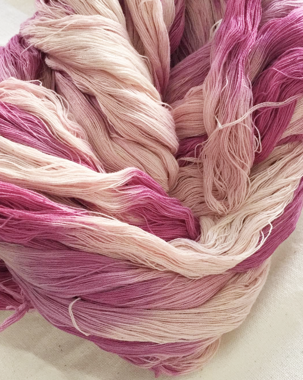 Antigua Pillow- Naturally Dyed Faded Pink