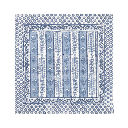 CHARLOTTE BLOCKPRINT NAPKINS, SET OF TWO, BLUE