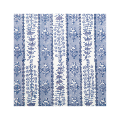 CHARLOTTE BLOCKPRINT NAPKINS, SET OF TWO, BLUE