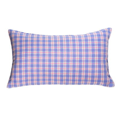 Sofia Plaid Periwinkle Pillows