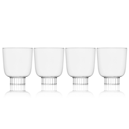Sprezz's clear wine glasses, a celebration of simplicity and elegance. Designed for those who appreciate the understated beauty of hand-blown glass, these tumblers are perfect for any beverage, offering versatility and style for everyday use or special occasions.