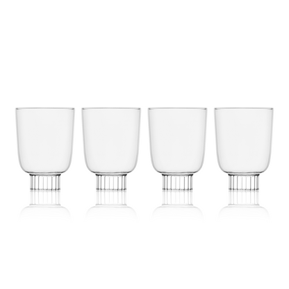 Sprezz's clear wine glasses, a celebration of simplicity and elegance. Designed for those who appreciate the understated beauty of hand-blown glass, these tumblers are perfect for any beverage, offering versatility and style for everyday use or special occasions.