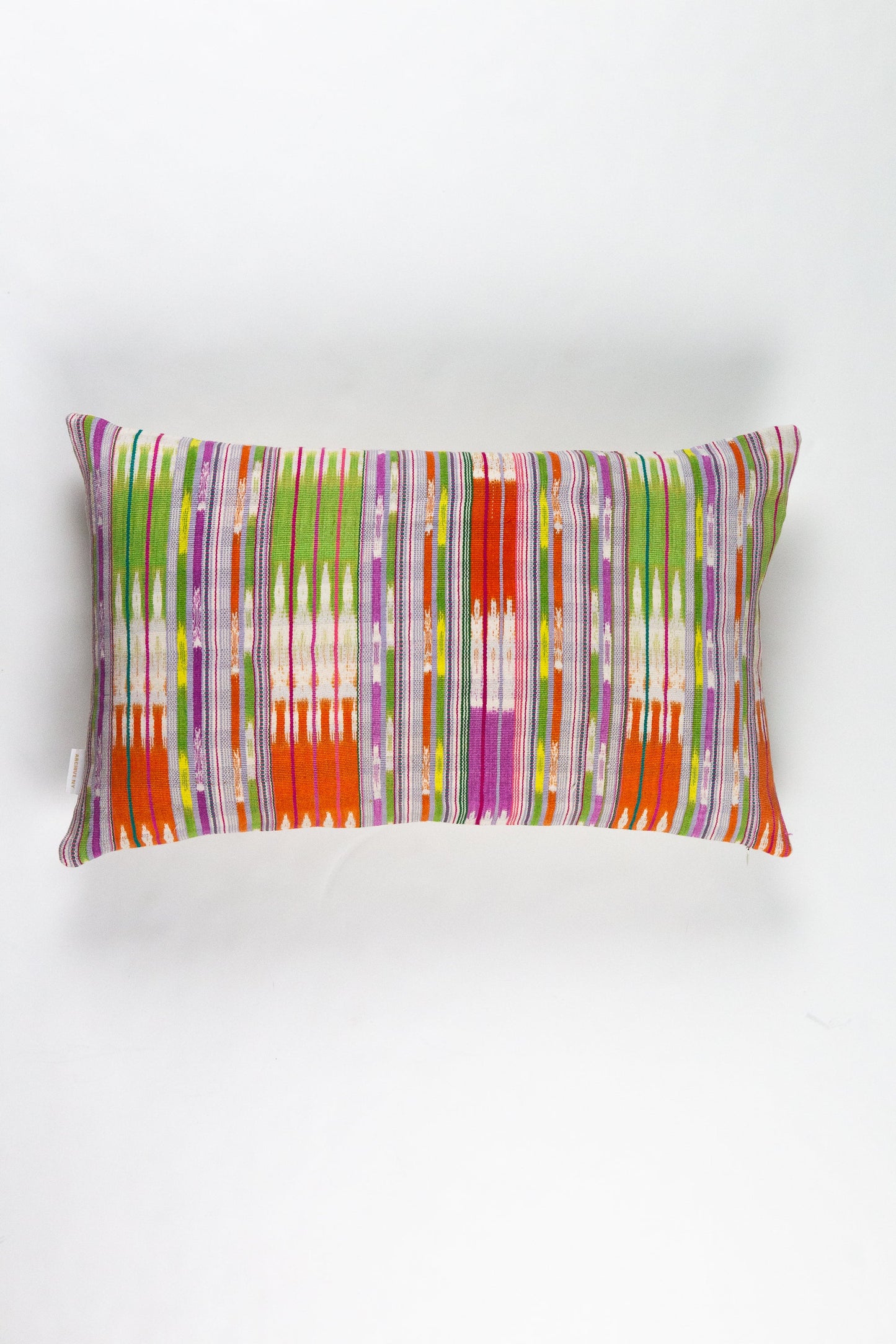 Vintage 70s Ikat Multi Pillow - 12" x 20"