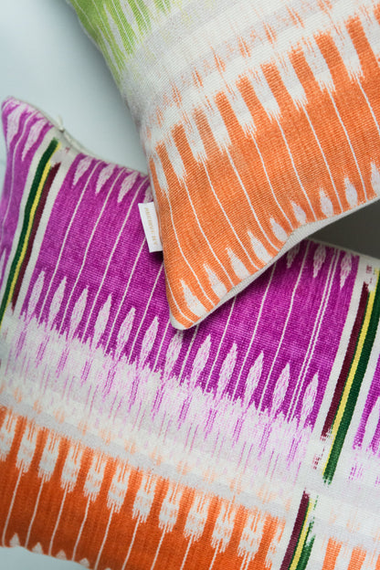 Archive New York Vintage Ikat Jaspe Dyed Pillow - 12" x 20"