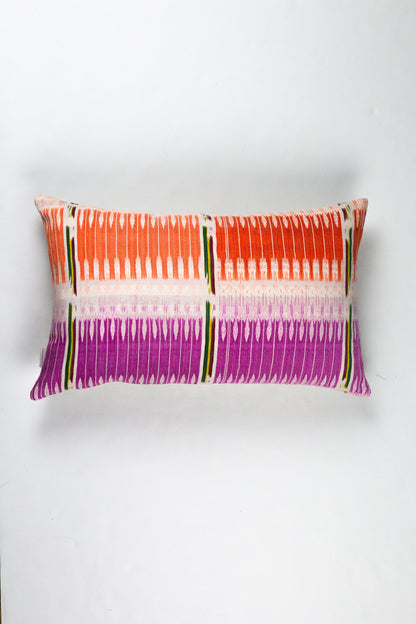 Archive New York Vintage Ikat Jaspe Dyed Pillow - 12" x 20"