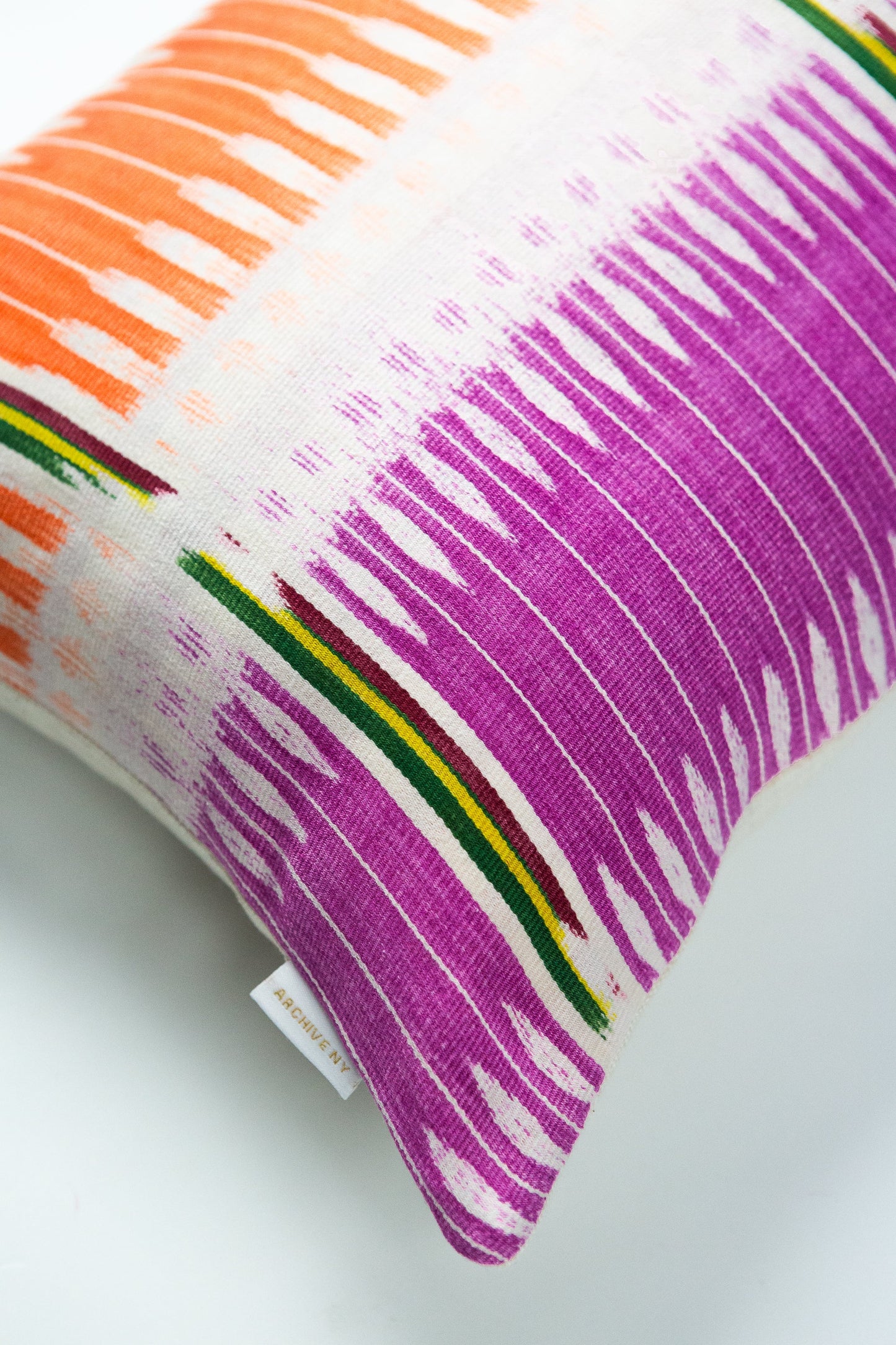 Archive New York Vintage Ikat Jaspe Dyed Pillow - 12" x 20"