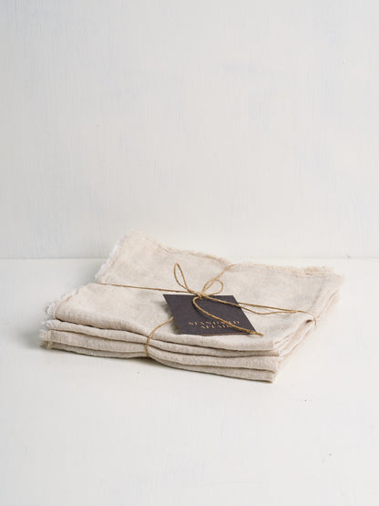 Philo Linen Napkins in Natural